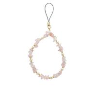 Vfrdsa Natural Crystal Beaded Phone Charms Strap Wrist Anti-Lost Lanyard Charms Aesthetic Boho Phone Decoration for Keychain Handbag Wallet Camera Gift for Women Girls
