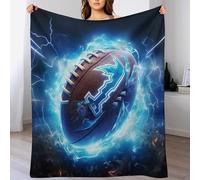 VFSAfiwaf Rugby Plush Throw Blanket for Girls Boys Kids Sofa Couch Bedroom Fleece Blanket Bedroom Decor Soft Blanket Four Seasons Living Room Outdoor Fuzzy Blanket(100×130cm)
