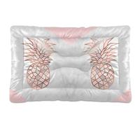 Vftphvr Dog Cat Bed Mat for Small Medium Pets, Soft Crate Pad Mattress Cushion No Slip Sleeping Kennel Mat Washable & Dry 36x24 inch Print Card Symbols Clover Heart Rhombus