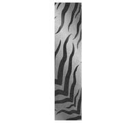 Vftphvr PVC Skateboard Grip Tape, Non-Slip Longboard Scooter Sticky Grip Tape, Sand Paper Sturdy Sheet Adhesive Sticker 9" x 33" Print Tiger Skin Animal Texture Black White