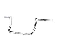 VG MOTO 12" Rise Ape Hanger Handlebar 1.25" Fat 1" Clamp Handle bar Motorcycle Miter Meathook Bars Replacement for Harley Touring Model 1986-2023 Street Glide Electra Glide Classic Ultra Limited