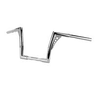 VG MOTO 12" Rise Ape Hanger Handlebar 1.25" Fat 1" Clamp Motorcycle Meathook Handle Bar Replacement for Harley Dyna Softail Touring Sportster XL 883 1200 Road Glide Road King