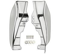 VG MOTO Mid-Frame Air Deflectors for Harley Touring Trike 2009-2024 | for Street Glide Road Glide Road King Electra Glide CVO, Heat Shield Trim Covers, CoolFlow Fan Compatibility, Chrome