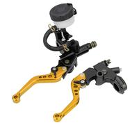 VG MOTO Motorcycle Brake Pump Lever 7/8" 22mm Master Cylinder Hydraulic Reservoir Clutch CNC Left and Right Universal Assembly Replacement for Harley Honda Kawasaki