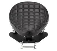 VG MOTO Motorcycle Drive Seat Bobber Solo Seat with Spring Base Mounting Bracket Kit Replacement for Harley Davidson Sportster XL 883 1200 (Black-Latticed)
