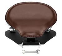 VG MOTO Motorcycle Drive Seat Bobber Solo Seat with Spring Base Mounting Bracket Kit Replacement for Harley Davidson Sportster XL 883 1200 (Brown-Gourd)