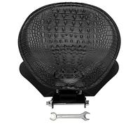VG MOTO Motorcycle Drive Seat Bobber Solo Seat with Spring Base Mounting Bracket Kit Replacement for Harley Davidson Sportster XL 883 1200 (Black-Crocodile)
