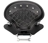 VG MOTO Motorcycle Drive Seat Bobber Solo Seat with Spring Base Mounting Bracket Kit Replacement for Harley Davidson Sportster XL 883 1200 (Black-Rhombus Rivet)