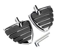 VG MOTO Motorcycle Mini Board Rider Floorboards Highway Footpegs Adjustable Passenger Foot Rest Pedal Male Mount Compatible with Harley Touring Sportster Softail Road GlideStreet Glide