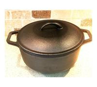VG® Pre-Seasoned Cast Iron Dutch Oven 4.7L with Lid & Oven Gloves