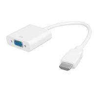 VGA Adapter Converter Cable Powerful Image Quality Signal Transferred for Desktop Laptop HDTV, ABSTransfer, 0.7ft (White) (White)