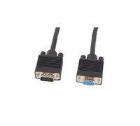 lanberg 'Vgac from 10cc for Women B + VGA (15 Pin) Male to VGA 15-Pin Female Extender with Ferrite Core 1.8 m Black