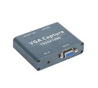 VGA Capture Card, USB 2.0 Capture Device with VGA Loopout, Mic Input Support, HD 1080p Video for Live Broadcast, Laptops, Monitors, Video Conferencing, Gaming