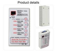 VGA Signal Generator for Testing CRT, LCD Monitors & Projectors - 640x480 to 1280x1024 Resolutions, RGBHV Output, 9V Battery Powered, Port