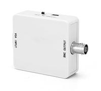 VGA to BNC HD Video Converter, Auto Detect, PC Input to Sxga 1920P×1080P 60Hz, VGA Input Audio Input, Supports NTSC PAL Suitable for Video Conferencing