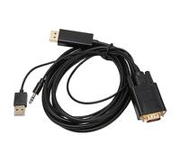 VGA to Displayport Cable, VGA to DP Converter Cable Support 1080P Full HD for Desktop, Laptop, for RPi, for for One, for 360