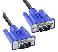 VGA to VGA Cable, 1.5m VGA Adapter Display Cable, 15 pin VGA Computer Monitor Lead Cable, 1080P Full HD SVGA/VGA Male to Male Monitor Extension Lead for Computer PC Laptops TV Projectors & More