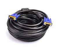 VGA to VGA Cable 10m, 15 Pin 1080P Full HD SVGA Lead Computer Monitor Cable with Ferrite Cores, Gold Plated Male to Male Cable for Laptop, Computer, PC, Projector, Monitor, HDTV, More (10M)