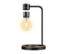 VGAzer Floating Light Bulb with Wireless Charger Base, Magnetic Levitation Bulb Night Lights, Levitating Lamp for Room, Office Desk Decoration