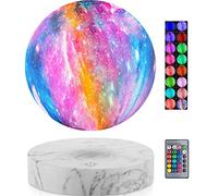 VGAzer Floating Moon Lamp -5.9inch Galaxy Lamp 3D Printing Floating Moon Light -16 Colors Magnetic Levitation Night Light, Remote Control Brightness Adjustable Birthday Gifts for Girls Boys Lover
