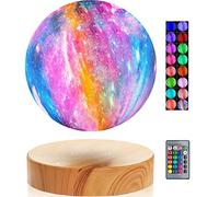VGAzer Levitating Moon Lamp 5.9 Inch 16 Colors Galaxy Moon Lamp 3D Moon LED Light with Remote Control for Unique Gifts,Room Decor, Night Light, Office Desk Toys