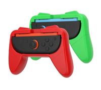 VGBUS 2Pack Joy-Con Grips for Nintendo Switch 2 (2025),Ergonomic Design Controller Grip Kit Accessories for Switch 2. (2PACK-RED&GREEN)