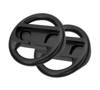 VGBUS 2PACK Steering Wheels for Nintendo Switch 2/Nintendo Switch/Switch Oled Console JoyCons,Racing Wheels Compatible with Mario Kart Wolrd 8 Deluxe switch 2 2025 Joycon Controller. (2PCS BLACK)
