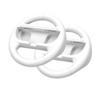 VGBUS 2PACK Steering Wheels for Nintendo Switch 2/Nintendo Switch/Switch Oled Console JoyCons,Racing Wheels Compatible with Mario Kart Wolrd 8 Deluxe switch 2 2025 Joycon Controller. (2PCS WHITE)
