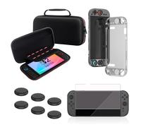VGBUS Switch Carrying Case Set for Nintendo Switch 2, 9 in 1 Switch 2 Accessories Kit with Carrying Case, PC Protective Cover,Screen Protector and 6 Pack Thumb Grip Caps