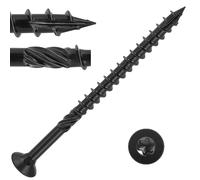 VGBUY Deck Screws #14 x 7 Inch Heavy Duty Exterior Wood Screws,Torx Drive Head Deck Screw Black Rust Resistant Epoxy Coated,Long Outdoor Screws with Star Bit(1Ibs,15Pcs)