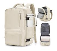 VGCUB Carry on Backpack,Large Travel Backpack for Women Men Airline Approved Gym Backpack Business Laptop Daypack,Beige