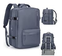 VGCUB Carry on Backpack,Large Travel Backpack for Women Men Airline Approved Gym Backpack Waterproof Business Laptop Daypack, A10-grey Blue, L, Pure