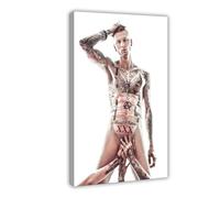 VGDFH Machine Gun Kelly Hip Hop Rapper MGK Canvas Poster Bedroom Decor Landscape Office Room Decor Gift 12x18inch(30x45cm)