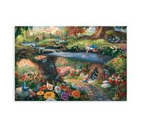 VGDFH Thomas Kinkade Rural Pastoral Style Canvas Poster Bedroom Decor Landscape Office Room Decor Gift 16x24inch(40x60cm)