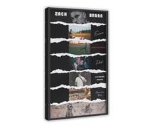 VGDFH Zach Bryan Bryan's All Album Covers Canvas Poster Bedroom Decor Landscape Office Room Decor Gift 12x18inch(30x45cm)