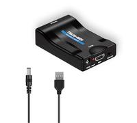 VGE HDMI to SCART Converter Adapter with MHL Support - NTSC/PAL Output for CRT TVs, VHS Video recorders, DVD Recorders -MHL Phone to TV Converter -Coaxial to HDMI Signal Converter Box for Old TV