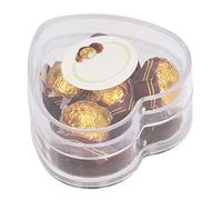 VGEBY 1:12 Scale Dollhouse Miniature Chocolate Heart Box, High Simulation | Plastic Material, Safe for Kids, Fits 1:12 Dollhouse Kitchen or Table, Miniature Food Prop