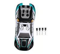 VGEBY 1 16 RC Car Body Shell, PC Replacement Truck Body with Graffiti Pattern, Pre Drilled Mounting Holes, Lightweight Design, for SCY16101 SCY16102 SY16101PRO SY16102PRO (Green)