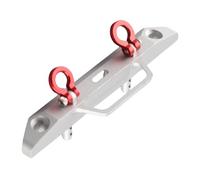 VGEBY 1/24 RC Aluminum Alloy Front Bumper, Durable Metal Replacement Part with Mounting Screws for Axial SCX24 90081 (Silver)