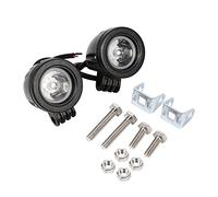 VGEBY 1 Pair Motorcycle High Power 10W LED Work Light Off-Road Round Driving Fog Lamp Spot Light Automotive Exterior Lighting Supplies Car Light