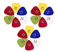 VGEBY 100 Piece ABS Guitar Picks Set with a Thickness of 0.58-1.5mm for Better Performance, Bright Colors and Round Edges