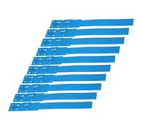 VGEBY 10pcs Premium Identification ID Collars for Animal Marking, Durable Plastic Cattle Bands for Farm Use, Colors Variety (Blue)