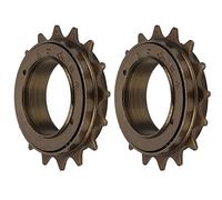 VGEBY 16 Teeth Bicycle Freewheel, Single Speed Bike Sprocket Replacement, 2pcs Steel Precise Internal Thread for Mountain Road Bikes