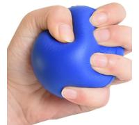 VGEBY 2.48in Hand Exercise Balls, PU Sponge Blue Lightweight for Finger Hand Muscle Rehabilitation and Stress Relief, with Ergonomic Design for Stroke Patients Men Women