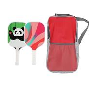 VGEBY 2 Paddles, Fiberglass Surface with PVC Frame and PU Grip for Superior Performance and Control, Lightweight Rackets for Kids