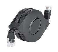 VGEBY 2m/6.6ft Retractable Cat6 Network Cable, Tangle-Free, Fast Data Transfer, Compatible with Computers, Routers, Modems