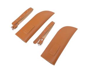 VGEBY 2PCS Horse Flag Carrier, PU Leather Stirrup Holder, Adjustable Strap for Club Training and Competitions