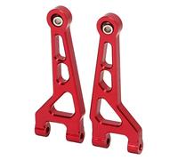 VGEBY 2Pcs RC Car Front Upper Arm, Aluminum Alloy Spare Part with High Strength and Wear Resistant, for MJX 1/16 Remote Control Model 16208 16207 16210 (Red)