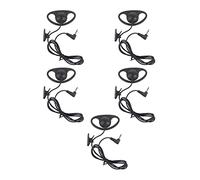 VGEBY 3.5mm Headphone Radio, 5PCS SurveillanceAcoustic JackEarpiece Headset for Two Way Radios Walkie Talkie