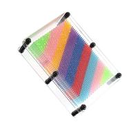 VGEBY 3D PIN Art Plate Toy for Children and Adults, Durable and Easy to Play, Improves Focus and Creativity, Great Home or Office Decoration (Transparent Medium Size)